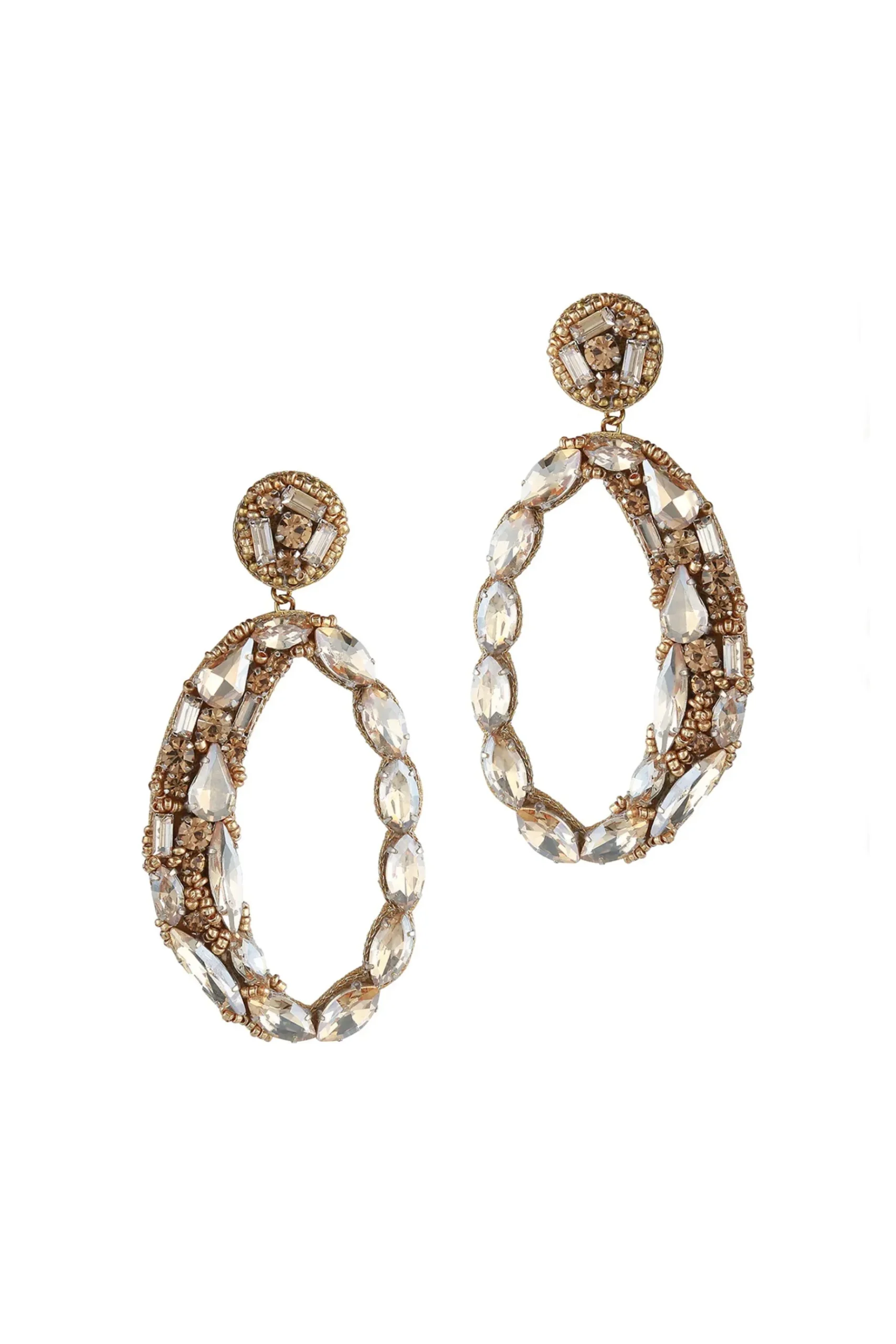 Earrings-HUSK Deepa Gurnani Freida Earring - Gold