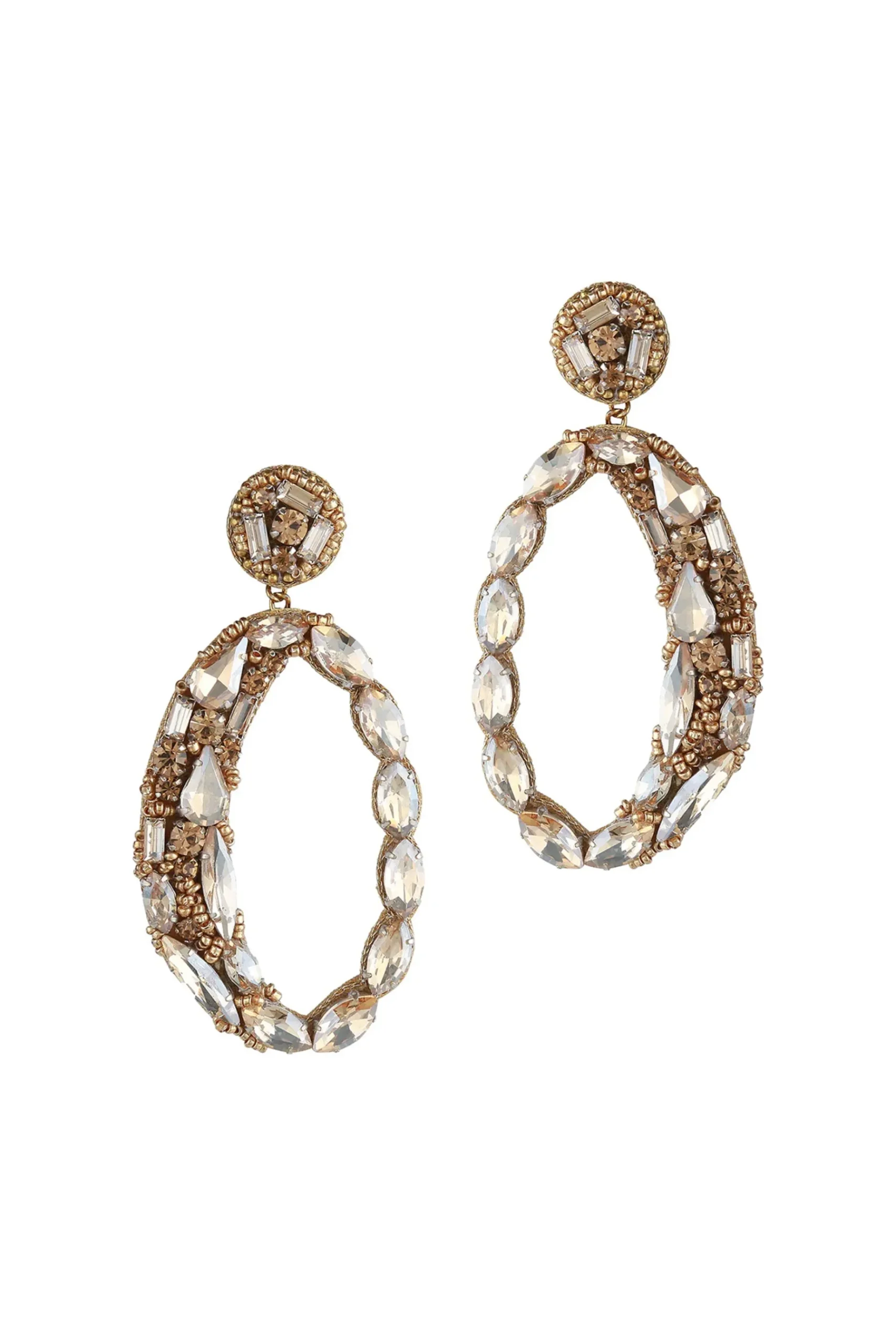 Earrings-HUSK Deepa Gurnani Freida Earring - Gold