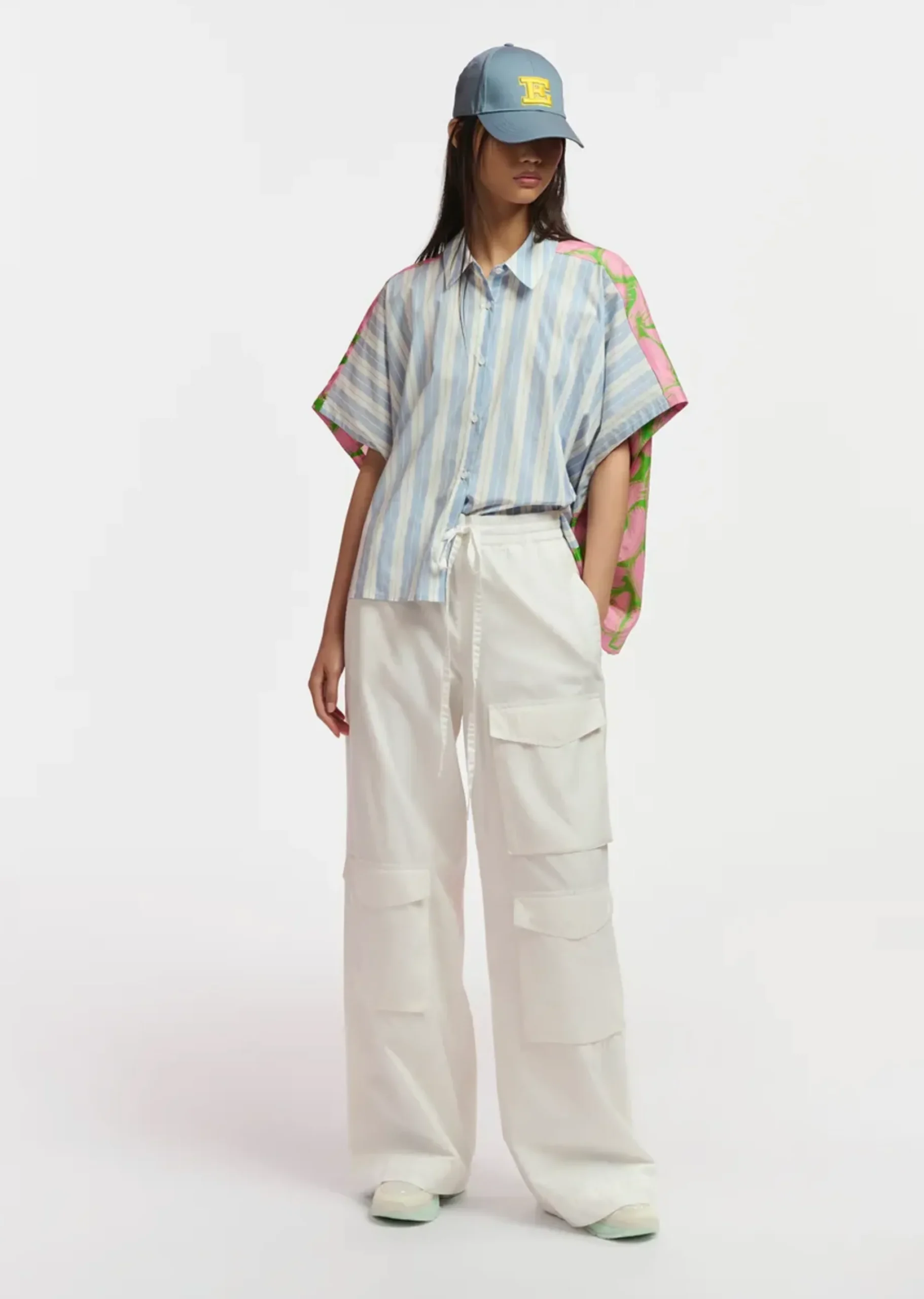 Tops-HUSK Essentiel Antwerp Fava Shirt - Print