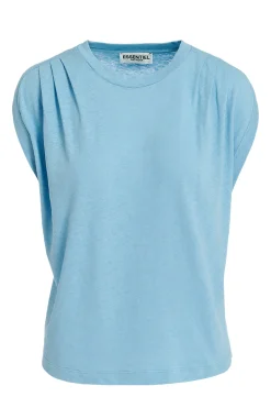 Tops-HUSK Essentiel Antwerp Ferm Tee - Blue