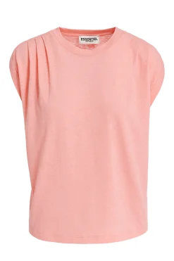 Tees & Tanks-HUSK Essentiel Antwerp Ferm Tee - Pink