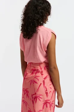 Tops-HUSK Essentiel Antwerp Ferm Tee - Pink