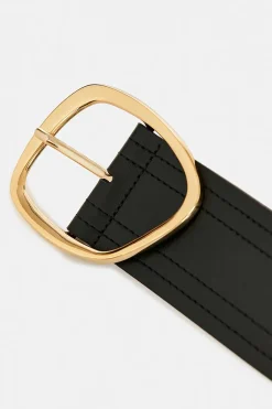 Belts-HUSK Essentiel Antwerp Frescal Belt - Black