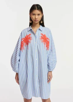 Dresses-HUSK Essentiel Antwerp Frilled Dress - Stripe