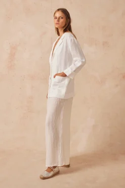 Jackets & Coats-HUSK Estilo Emporio Balth Blazer - White