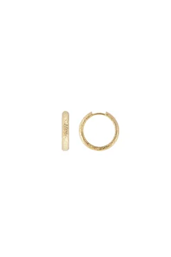 Earrings-HUSK Fairley Antique Hoop - Gold