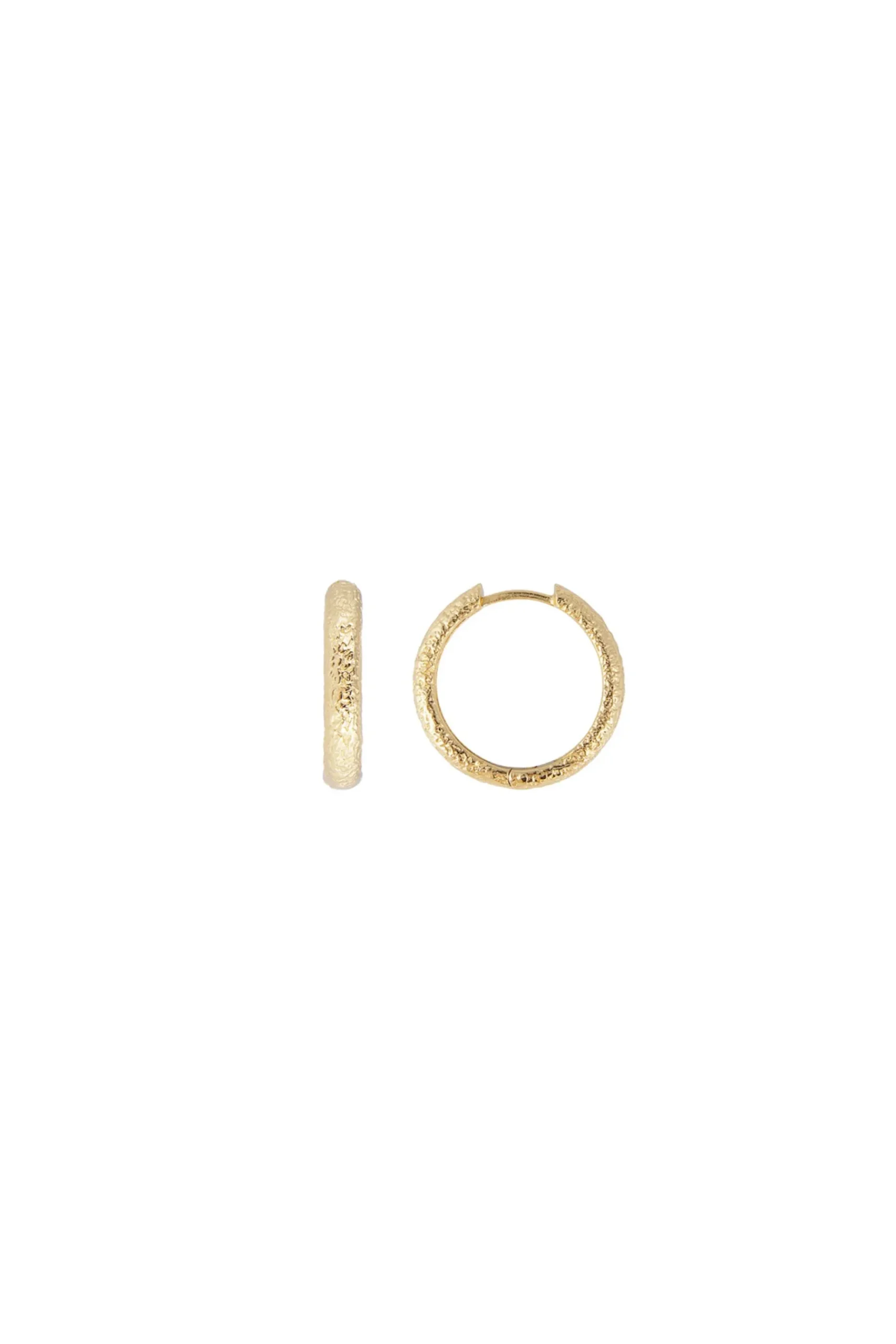 Earrings-HUSK Fairley Antique Hoop - Gold