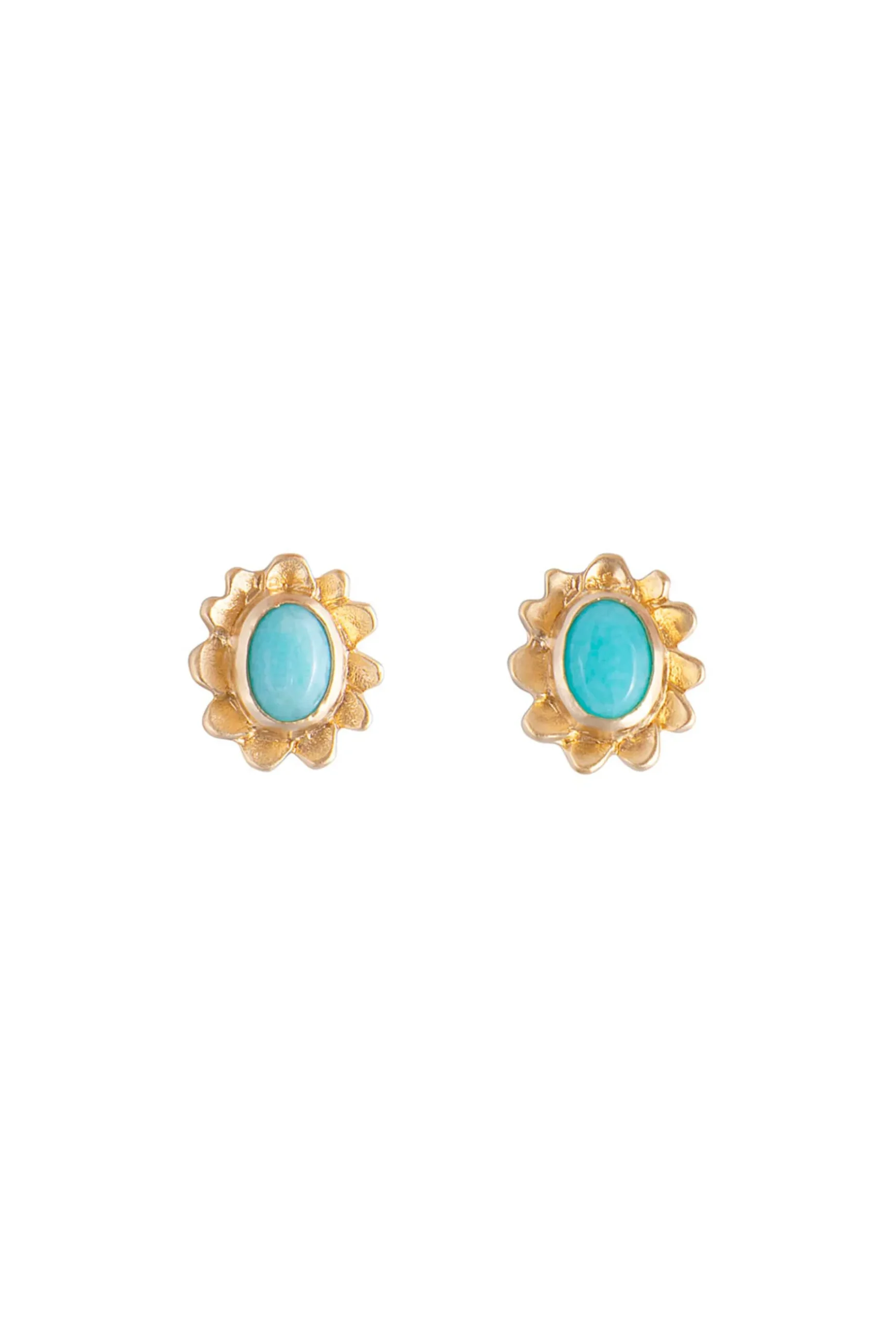 Earrings-HUSK Fairley Bloom Studs - Gold