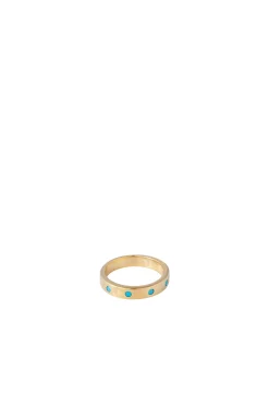 Rings-HUSK Fairley Cheetah Ring - Turquoise