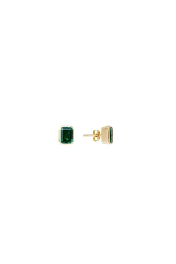 Earrings-HUSK Fairley Cocktail Studs - Green