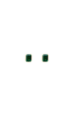 Earrings-HUSK Fairley Cocktail Studs - Green