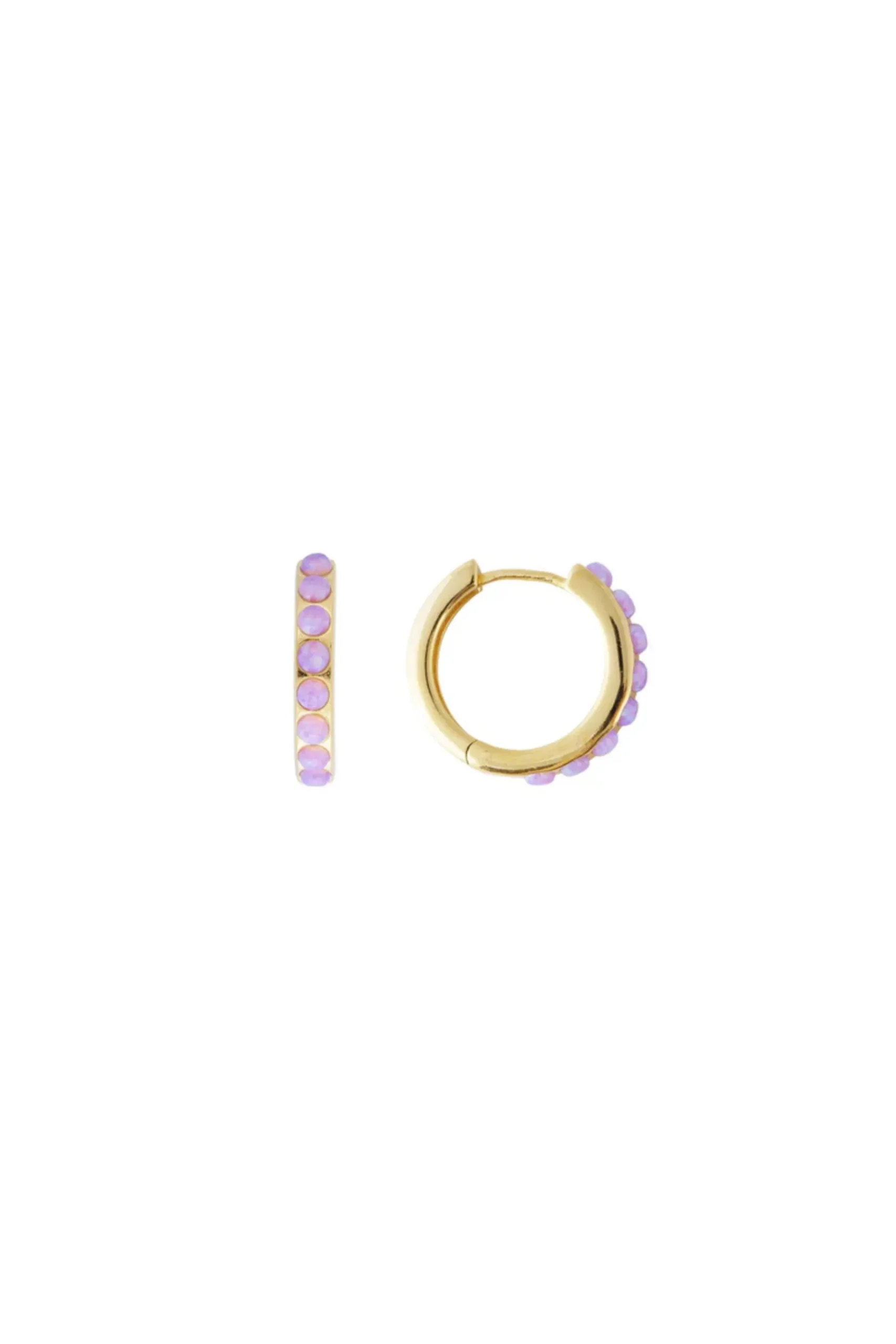 Earrings-HUSK Fairley Opal Midi - Pink