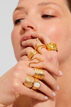 Rings-HUSK Gas Bijoux Eclipse Ring - Gold