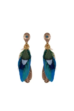 Earrings-HUSK Gas Bijoux Sao Earring - Blue Multi BlueMulti
