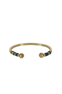 Bracelets-HUSK Gas Bijoux Sari Bracelet - Green