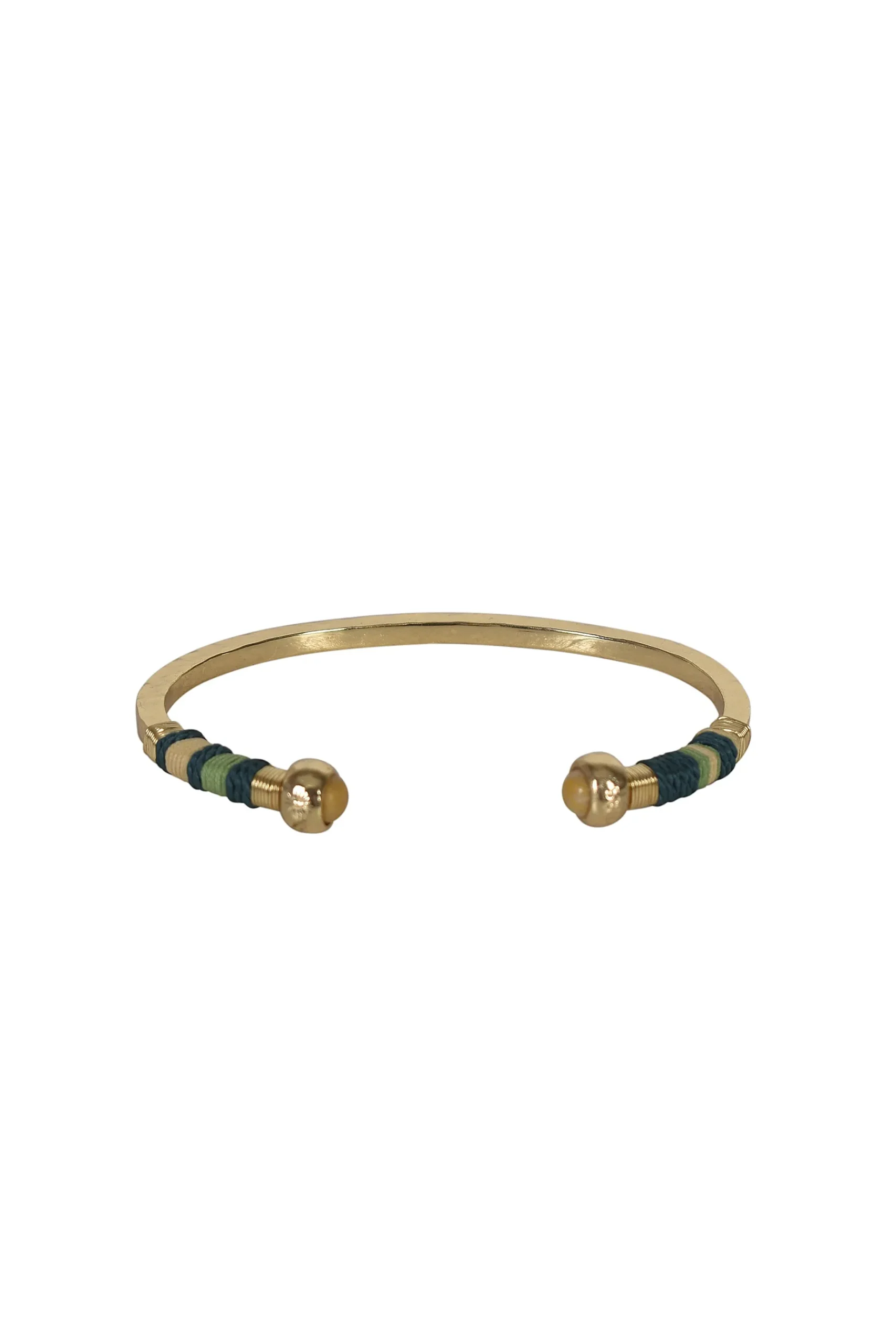 Bracelets-HUSK Gas Bijoux Sari Bracelet - Green