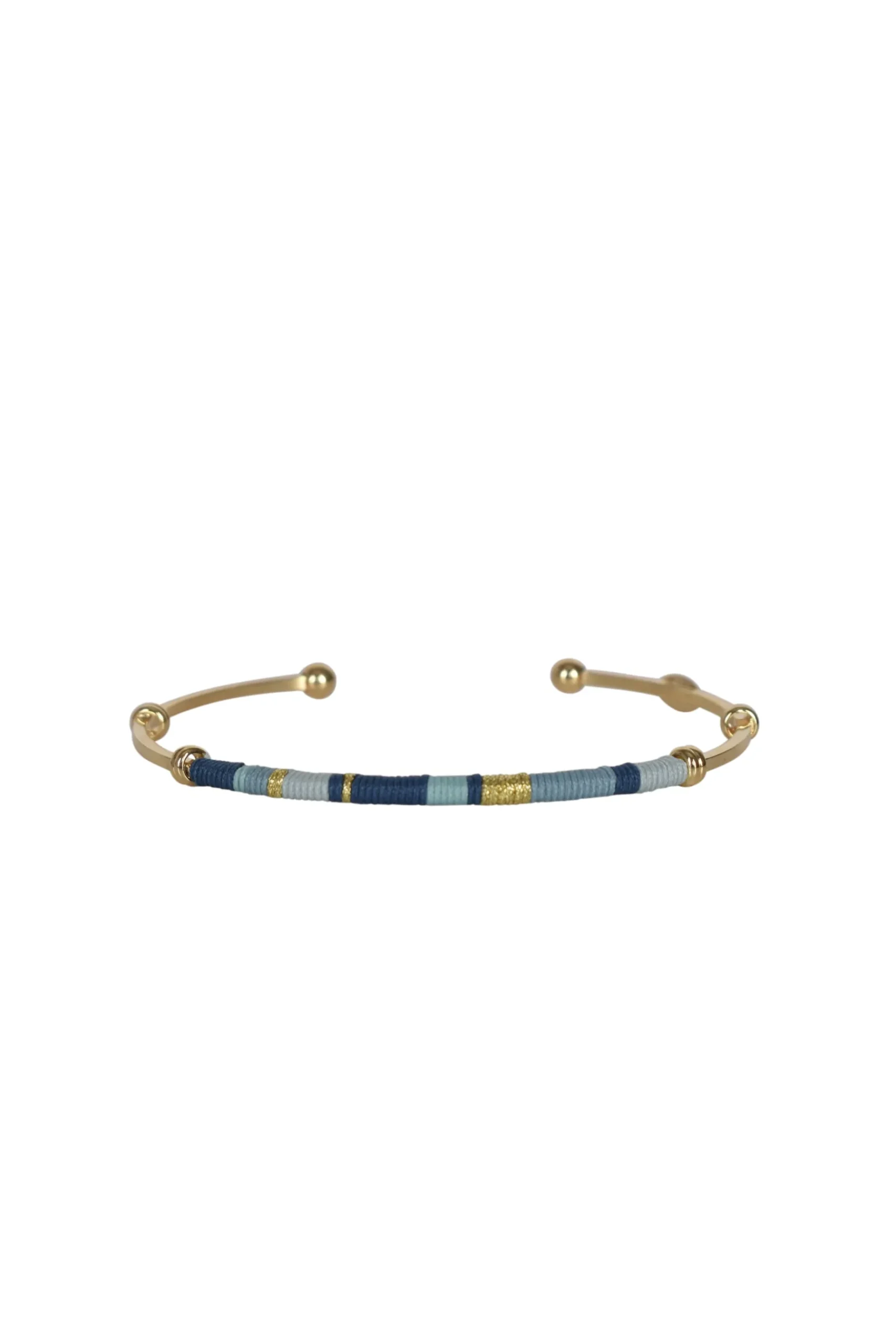 Bracelets-HUSK Gas Bijoux Zanzibar Bracel - Blue Multi BlueMulti