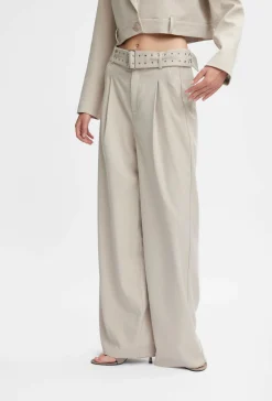 Pants-HUSK Gestuz Editha Pant - Sand