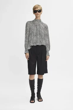 Tops-HUSK Gestuz Prikka Blouse - Print