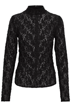 Tops-HUSK Gestuz Raina Top - Black