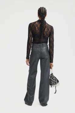 Tops-HUSK Gestuz Raina Top - Black