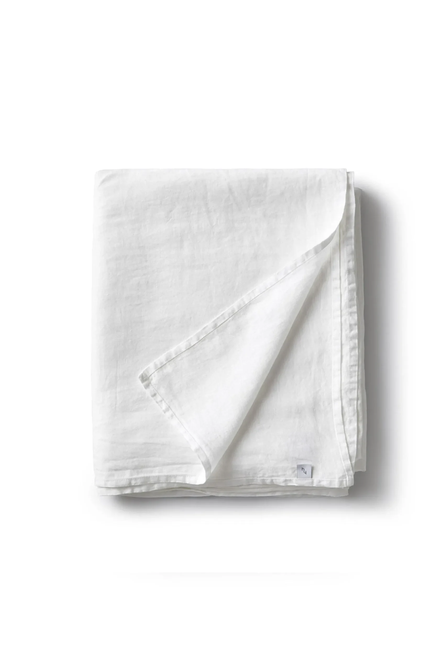 Cushions & Throws-HUSK Hanna Hygge Tablecloth White HannaHyggeTableclothWhite