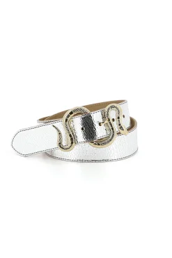 Belts-HUSK Herbert Frere Soeur    Crush Belt - Silver