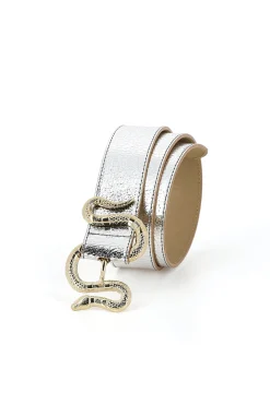 Belts-HUSK Herbert Frere Soeur    Crush Belt - Silver
