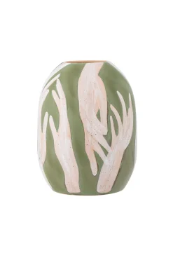 Vases & Planters-HUSK Adalena Vase - Green
