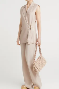 Pants-HUSK Adella pant - Stone