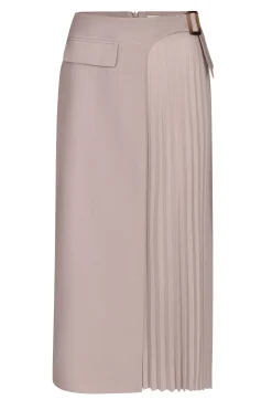 Skirts-HUSK Adella skirt - Stone