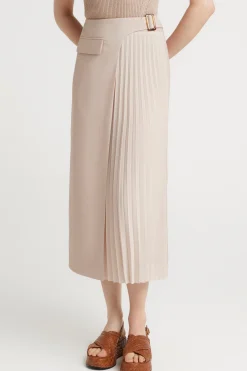 Skirts-HUSK Adella skirt - Stone