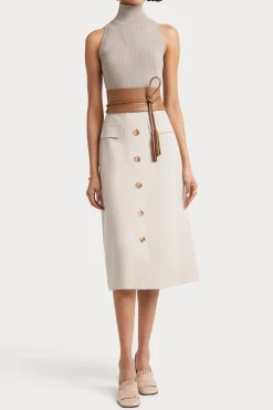 Skirts-HUSK Arabella Skirt - Stone