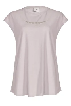 Tops-HUSK Beaded Tee - Putty