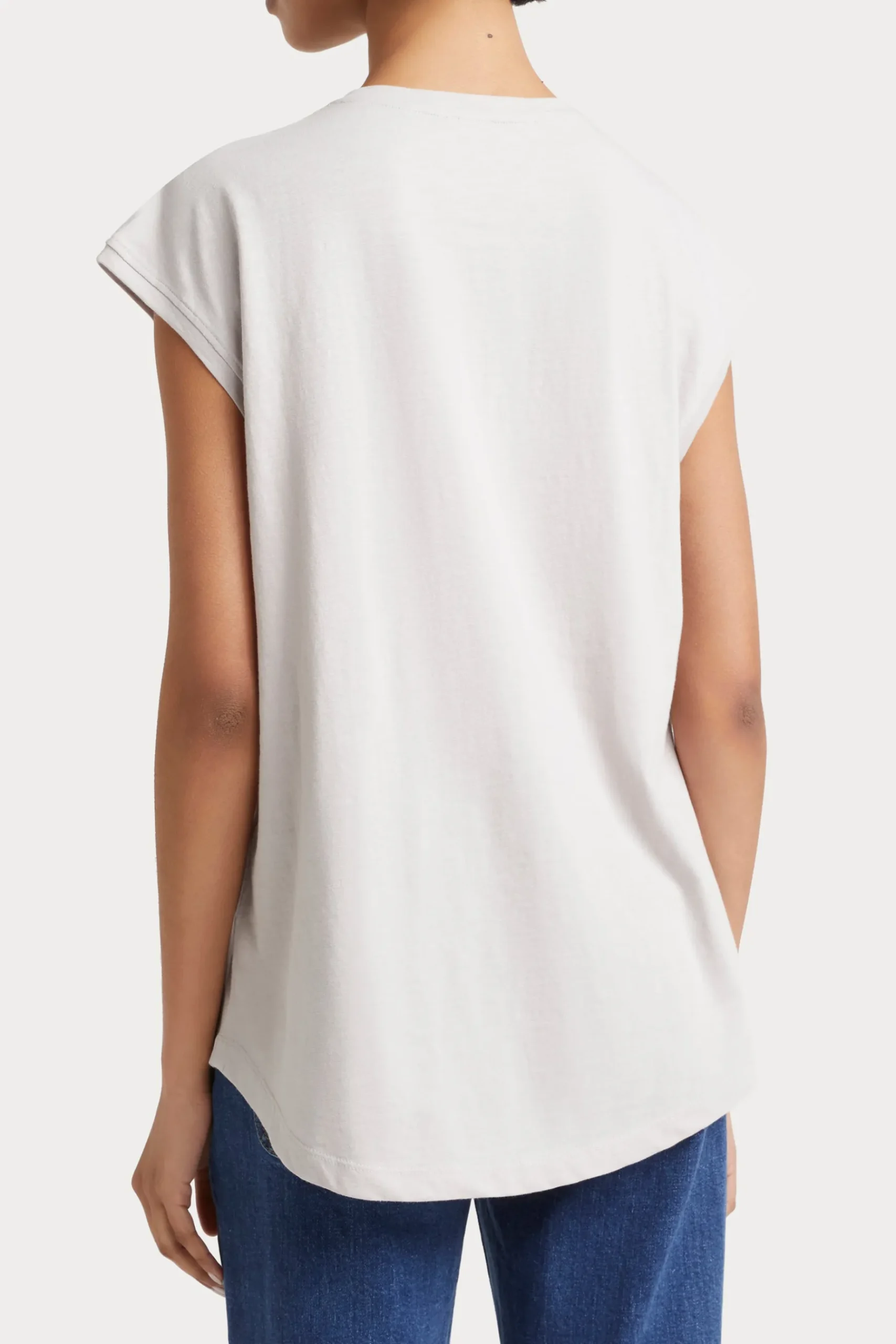 Tops-HUSK Beaded Tee - Putty