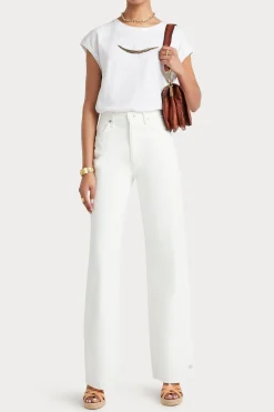 Tops-HUSK BEADED TEE - White