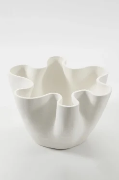 Vases & Planters-HUSK BOHEME BOWL - Ivory