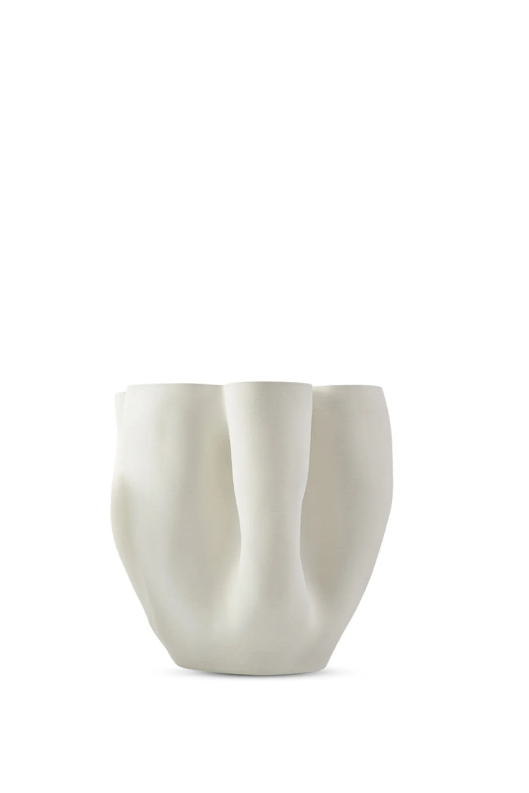 Vases & Planters-HUSK Boheme Vase - Ivory