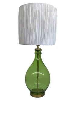 Furniture, Lighting & Mirrors-HUSK Bottle Lamp - Green