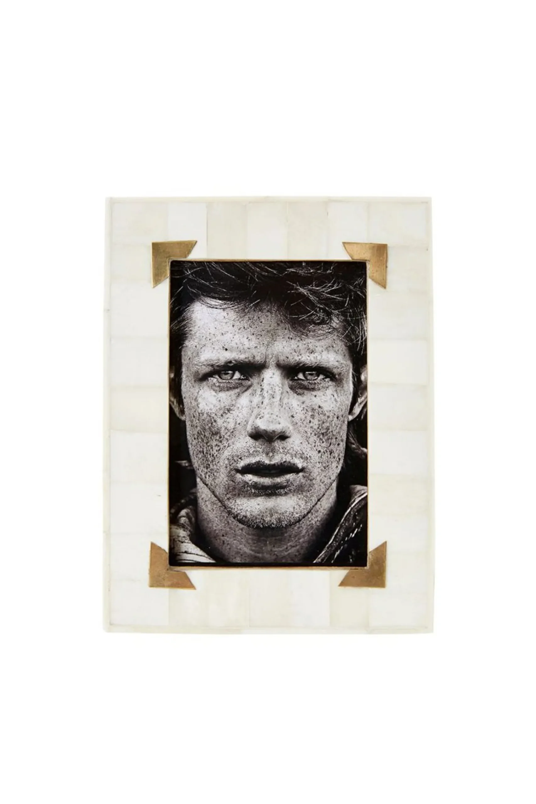 Frames-HUSK Brass Frame - White
