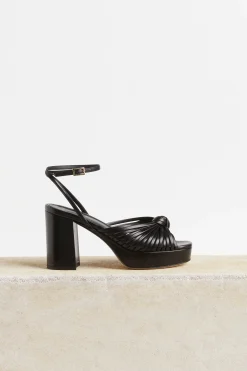 Shoes-HUSK CAMILLA PLATFOR - Black