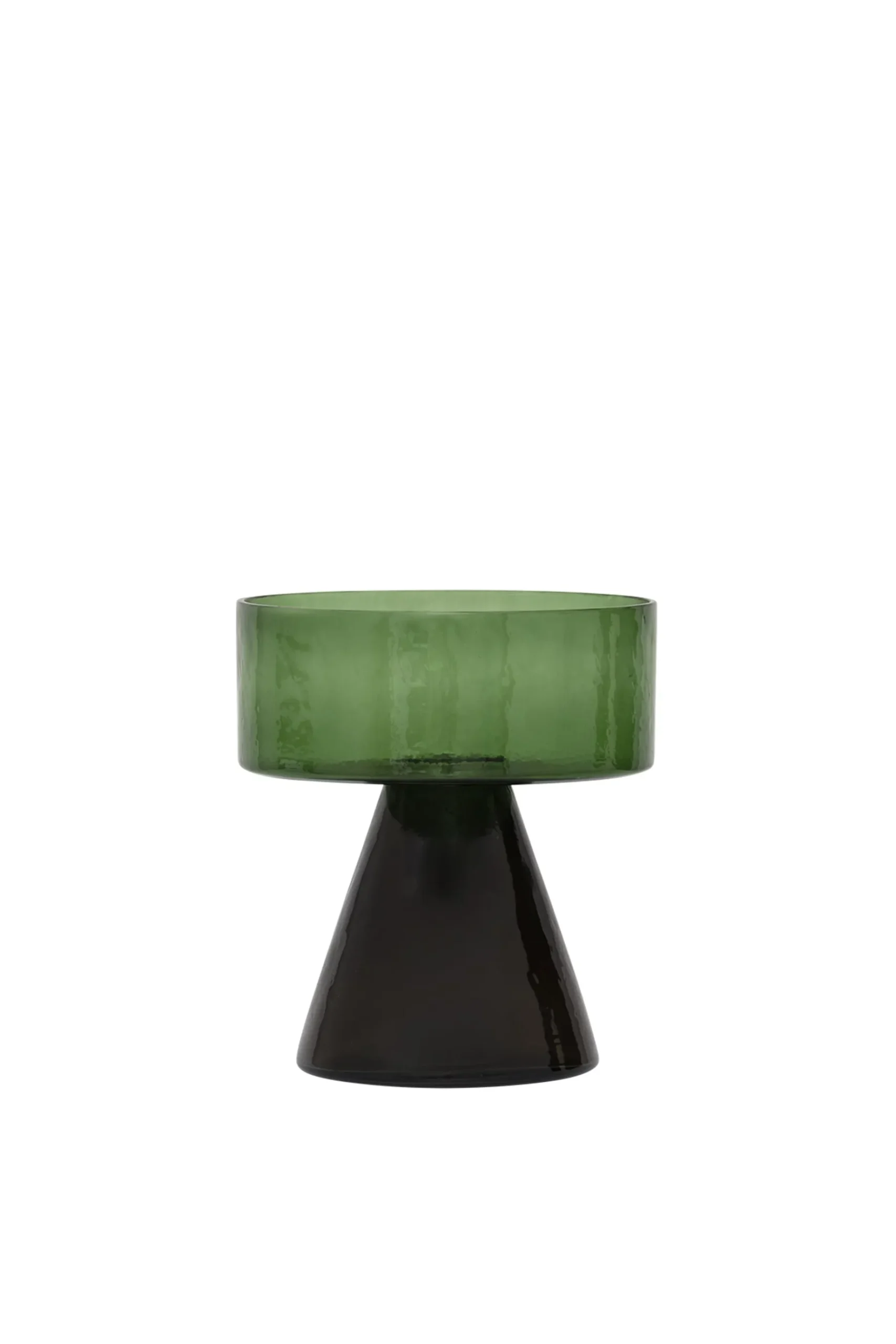 Candle Holders-HUSK Candle Holder - Green