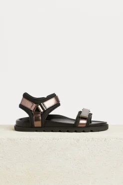 Shoes-HUSK CARNIVAL SLIDE - Pewter