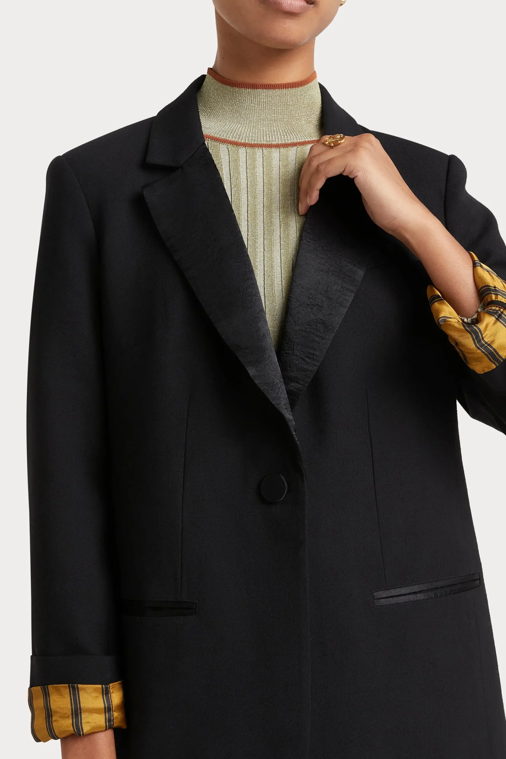Jackets & Coats-HUSK CECILIA BLAZER - Black