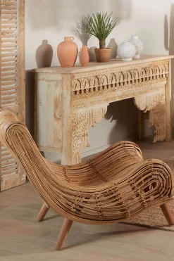 Furniture, Lighting & Mirrors-HUSK CHAIR LOUNGE - Rattan
