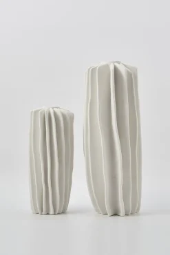 Vases & Planters-HUSK Coral Vase - Ivory