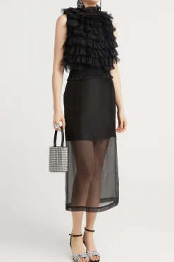 Tops-HUSK Dahlia top - Black