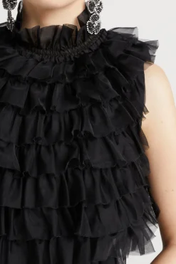 Tops-HUSK Dahlia top - Black