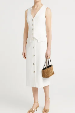 Jackets & Coats-HUSK Eden top - White