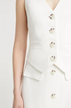 Jackets & Coats-HUSK Eden top - White